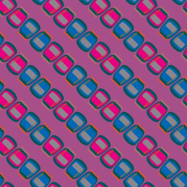 simetrik soyut desen, vektör çizim oluşturma 