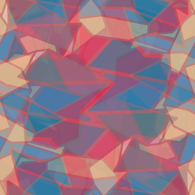 soyut geometrik renkli Dikişsiz desen arka plan için vektör çizim