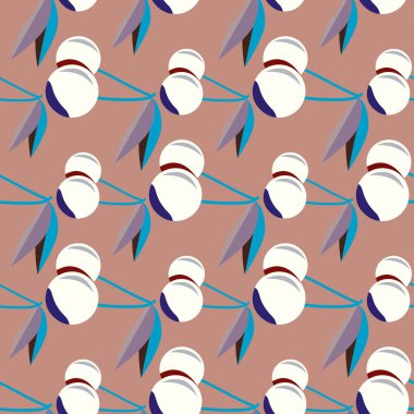 Kiraz için arka plan ile renkli seamless modeli. 