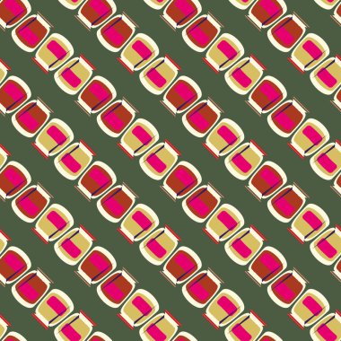 simetrik soyut desen, vektör çizim oluşturma 