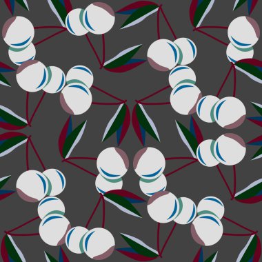 Kiraz için arka plan ile renkli seamless modeli. 