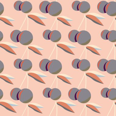 Kiraz için arka plan ile renkli seamless modeli. 