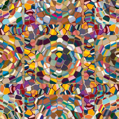 soyut renkli mozaik seamless modeli