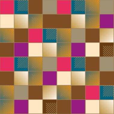 soyut geometrik renkli seamless modeli. vektör çizim