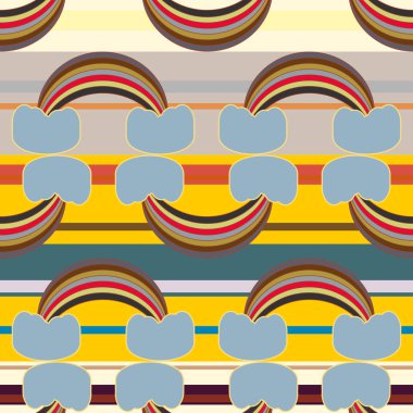 Gökkuşağı seamless modeli. Gökkuşağı Dizayn Tekstil, iç tasarım, keten, vb için. Şirin soyut çocuklar arka plan.