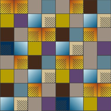 soyut geometrik renkli seamless modeli. vektör çizim