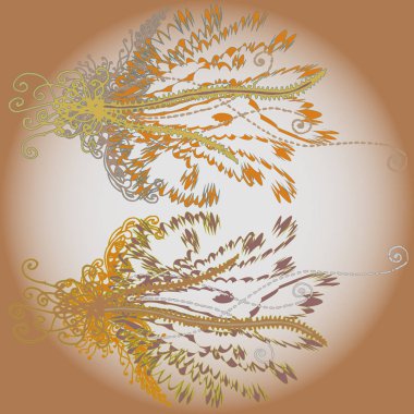 Yeni tasarım çalışmaları için el yapımı doodle ile soyut desen