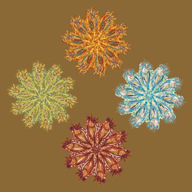 Stil zentangle yeni simetrik mandala doodle ile sanat esin kaynağı oldu. Duvar kağıdı, desen dolgularını, web sayfaları, yüzey dokuları için dekoratif nesne-ebilmek var olmak kullanılmış.