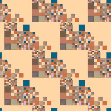 soyut geometrik renkli seamless modeli. vektör çizim