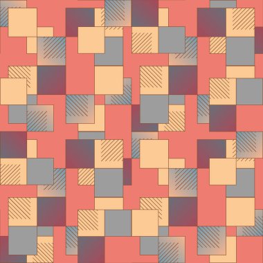 soyut geometrik renkli seamless modeli. vektör çizim