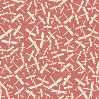 Dekoratif renkli seamless modeli ile şirin yusufçuk