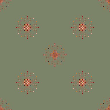 Renkli vintage seamless modeli, vektör çizim 