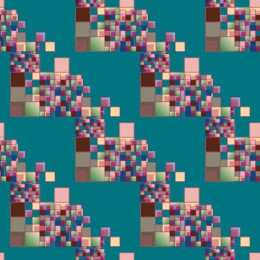 soyut geometrik renkli seamless modeli. vektör çizim