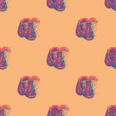 Suluboya soyut lekesi seamless modeli