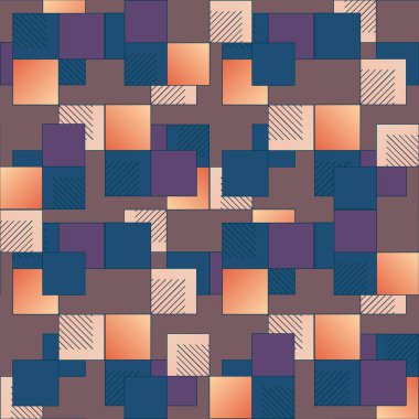 soyut geometrik renkli seamless modeli. vektör çizim