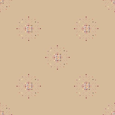 Renkli vintage seamless modeli, vektör çizim 