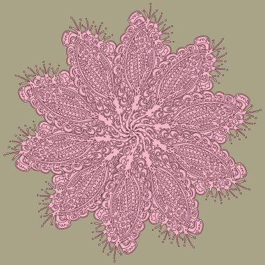 Stil zentangle yeni simetrik mandala doodle ile sanat esin kaynağı oldu. Duvar kağıdı, desen dolgularını, web sayfaları, yüzey dokuları için dekoratif nesne-ebilmek var olmak kullanılmış.