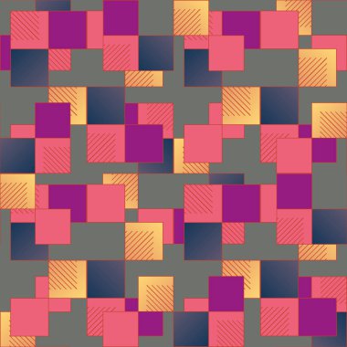 soyut geometrik renkli seamless modeli. vektör çizim