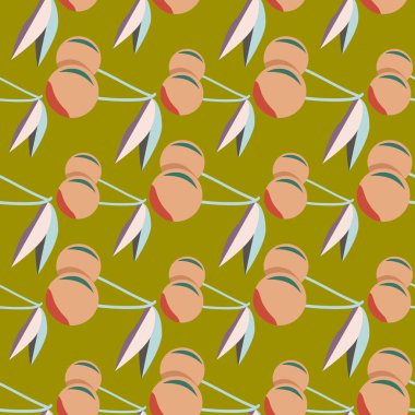 Kiraz için arka plan ile renkli seamless modeli. 