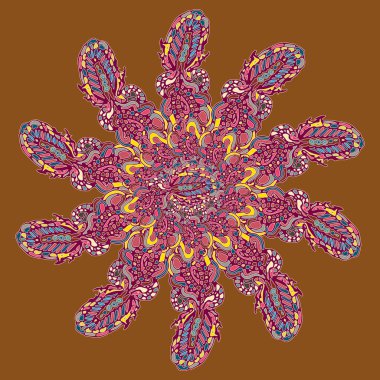 Stil zentangle yeni simetrik mandala doodle ile sanat esin kaynağı oldu. Duvar kağıdı, desen dolgularını, web sayfaları, yüzey dokuları için dekoratif nesne-ebilmek var olmak kullanılmış.