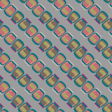 simetrik soyut desen, vektör çizim oluşturma 