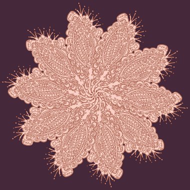 Stil zentangle yeni simetrik mandala doodle ile sanat esin kaynağı oldu. Duvar kağıdı, desen dolgularını, web sayfaları, yüzey dokuları için dekoratif nesne-ebilmek var olmak kullanılmış.