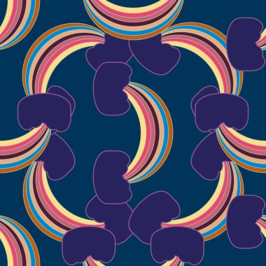 Gökkuşağı seamless modeli. Gökkuşağı Dizayn Tekstil, iç tasarım, keten, vb için. Şirin soyut çocuklar arka plan.