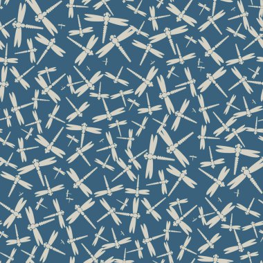 Dekoratif renkli seamless modeli ile şirin yusufçuk