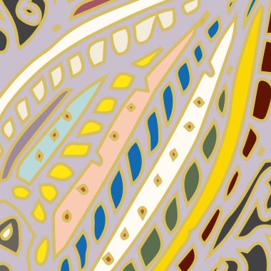 Zentangle arka plan çok renkli kaos seamless modeli örgü