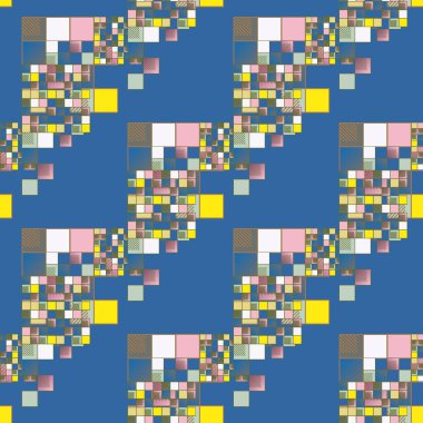 soyut geometrik renkli seamless modeli. vektör çizim