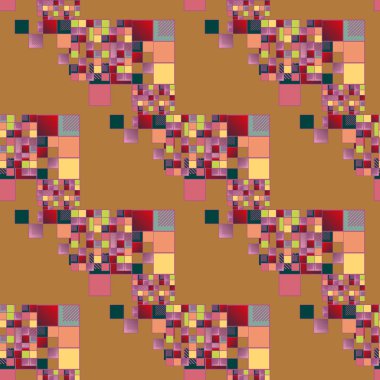 soyut geometrik renkli seamless modeli. vektör çizim