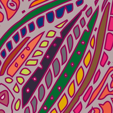 Zentangle arka plan çok renkli kaos seamless modeli örgü