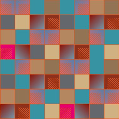 soyut geometrik renkli seamless modeli. vektör çizim