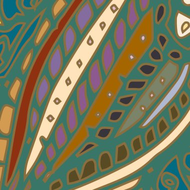 Zentangle arka plan çok renkli kaos seamless modeli örgü