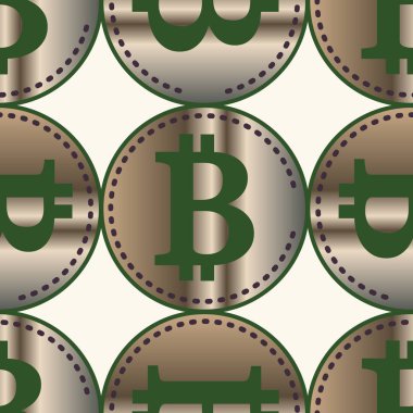bitcoins parlak parlak pahalı sikkeleri ile Seamless modeli 