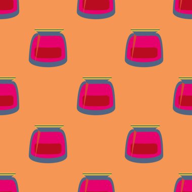 Kavanoz ile rustik ev konserve yeni dikişsiz desen arka planı için.