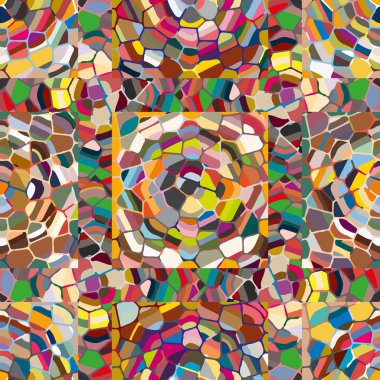 soyut renkli mozaik seamless modeli