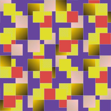 soyut geometrik renkli seamless modeli. vektör çizim