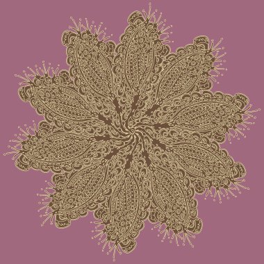 Stil zentangle yeni simetrik mandala doodle ile sanat esin kaynağı oldu. Duvar kağıdı, desen dolgularını, web sayfaları, yüzey dokuları için dekoratif nesne-ebilmek var olmak kullanılmış.