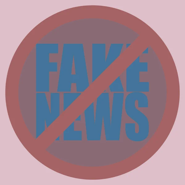 Logo Concettuale Fake News Problemi Globali Dell Umanità Illustrazione Vettoriale — Vettoriale Stock