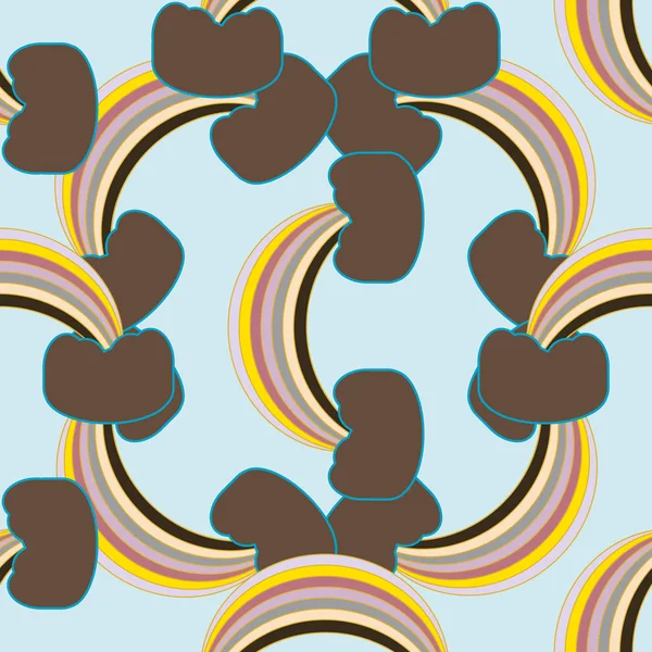 Rainbow seamless pattern. Rainbows design for textile, interior design, linens, etc. Cute abstract kids background.