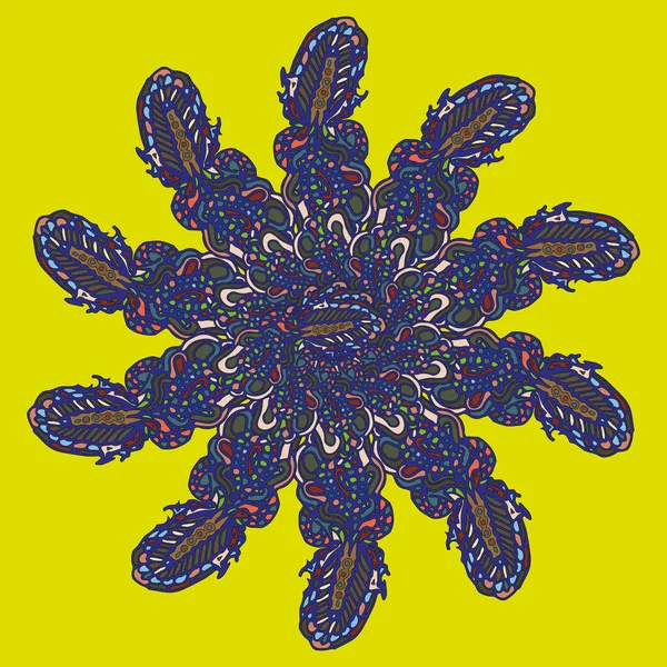 Stil zentangle yeni simetrik mandala doodle ile sanat esin kaynağı oldu. Duvar kağıdı, desen dolgularını, web sayfaları, yüzey dokuları için dekoratif nesne-ebilmek var olmak kullanılmış.