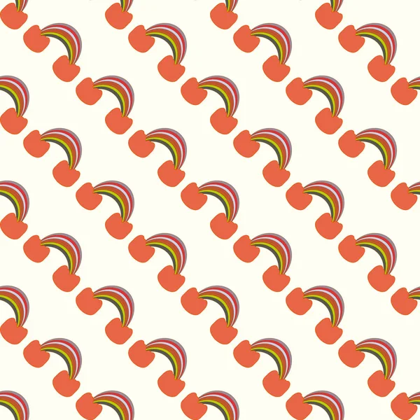 Rainbow Seamless Pattern Rainbows Design Textile Interior Design Linen Etc — стоковый вектор