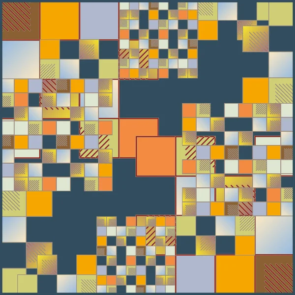 Padrão Sem Costura Colorido Geométrico Abstrato Ilustração Vetorial — Vetor de Stock