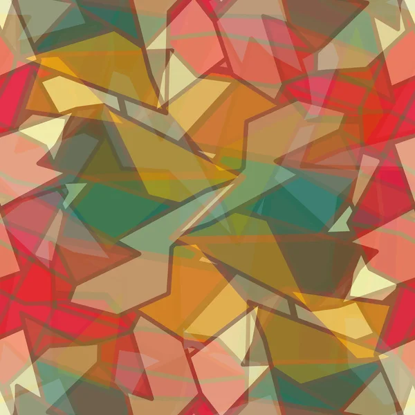 Ilustración Vectorial Abstracto Geométrico Patrón Inconsútil Colorido Para Fondo — Archivo Imágenes Vectoriales