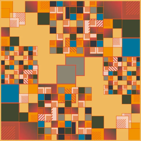 Abstrakte Geometrische Farbenfrohe Nahtlose Muster Vektorillustration — Stockvektor