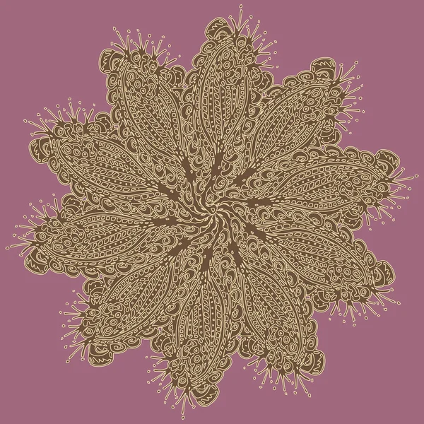 Stil zentangle yeni simetrik mandala doodle ile sanat esin kaynağı oldu. Duvar kağıdı, desen dolgularını, web sayfaları, yüzey dokuları için dekoratif nesne-ebilmek var olmak kullanılmış.