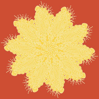 Stil zentangle yeni simetrik mandala doodle ile sanat esin kaynağı oldu. Duvar kağıdı, desen dolgularını, web sayfaları, yüzey dokuları için dekoratif nesne-ebilmek var olmak kullanılmış.