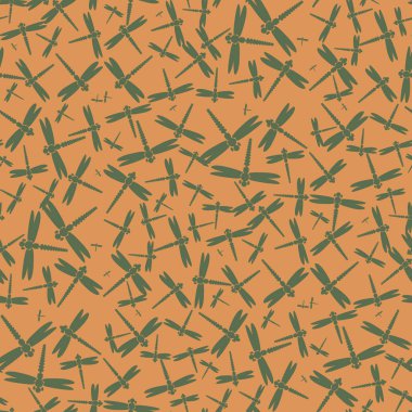 Dekoratif renkli seamless modeli ile şirin yusufçuk