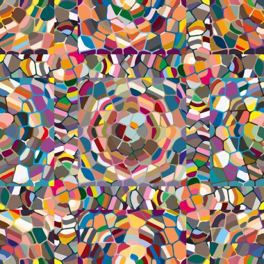 soyut renkli mozaik seamless modeli